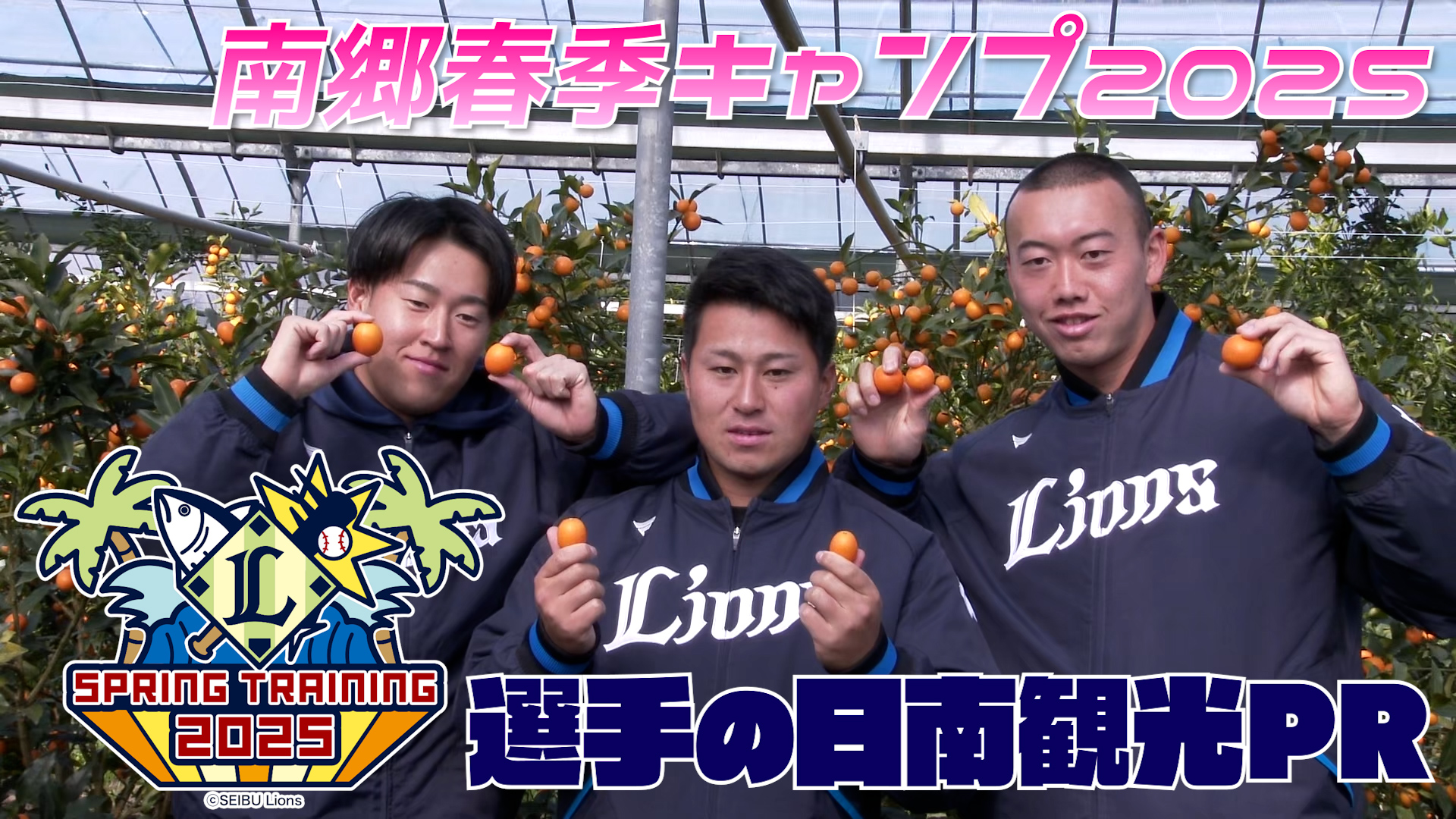 西武 南郷春季キャンプ 選手の日南観光PR